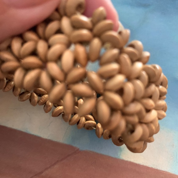 HANDMADE FOLK WOOD bracelet OS jewelry beads boho - Picture 6 of 10